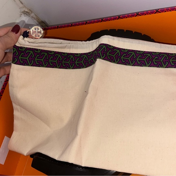 TORY BURCH STUD BOOTIES. Black Leather and Neoprene - Picture 3 of 6